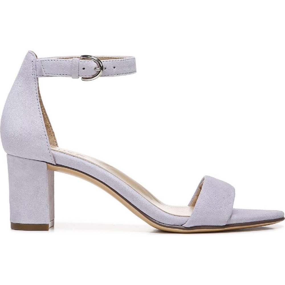Naturalizer Womens Vera Ankle Strap Pumps Heel Sandals Shoes LILAC - Picture 3 of 6